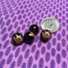 Smoky Quartz with black tortoise etching in gold - 8 Pieces - Image 3