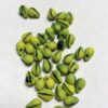 Lemon lime German Vintage Glass Teardrop Beads - 100 Pieces