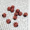 Corrugated Acrylic Rounds in Orange (large hole) - 80 Pieces