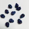 Electroplated Non-Magnetic Hematite Skulls Matte Rainbow Finish - 20 Pieces