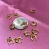 Lucky horseshoe and clover charm - 30 pieces