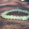 Pale Green Textured Glass Beads - 108 Pieces