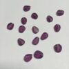Hand Cut Glass Drop Beads in Purple - 64 Pieces