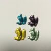 Vintage German Glass Squirrel Sew-On - 8 pieces