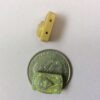 Glass Egyptian two hole beads - 4 pieces