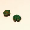 Solid copper spiral bead with patina - 8 Pieces