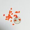German Vintage Glass Teardrop Beads - 100 Pieces - Image 2