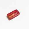 Padparadscha color lampwork Foiled Glass Bead - 4 pieces