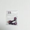 Foiled Glass Amethyst Coin Shaped Beads - 30 Pieces - Image 3