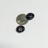 Dichroic Glass Oval Shaped Beads - 8 Pieces - Image 2