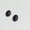 Dichroic Glass Oval Shaped Beads - 8 Pieces