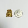 Hand Painted German vintage Glass Face Cabochon - 4 Pieces - Image 2