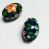 Large Hole Hand Painted Wood Beads - 8 Pieces - Image 5