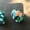 Large Hole Hand Painted Wood Beads - 8 Pieces