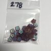 Amethyst AB Vintage Glass Daisy Beads - 60 Pieces #278 - Image 2