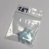 Powder Blue Lucite Leaf Pendants- 8 Pieces - Image 2