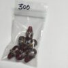 Artisan made Lampwork India Glass Drop Beads in Ruby Red - 24 Pieces - Image 2