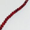 Vintage red Glass Flower beads, 90 pcs.