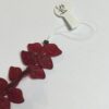 Vintage Glass Leaves in Transparent Red - 50 Pieces - Image 2