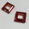 Swarovski Crystal Square Rings 4439 14 MM Red Magma - 3 Pieces