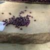 Japanese 11/0 seed beads in silver lined eggplant color - 17 Grams