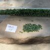 Japanese 11/0 Seed beads in silver lined olive green color - 17 grams - Image 2