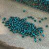 Japanese 11/0 seed beads in silver lined teal color - 17 grams