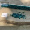 Japanese 11/0 seed beads in silver lined teal color - 17 grams - Image 2