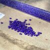 Japanese 11/0 Seed beads in frosted silver lined royal blue color - 17 grams