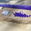 Japanese 11/0 Seed beads in frosted silver lined royal blue color - 17 grams - Image 2