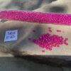 Japanese 11/0 seed beads in frosted silver lined hot pink color - 17 grams - Image 2