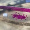Japanese 11/0 seed beads in silver lined Magenta color - 17 grams - Image 2