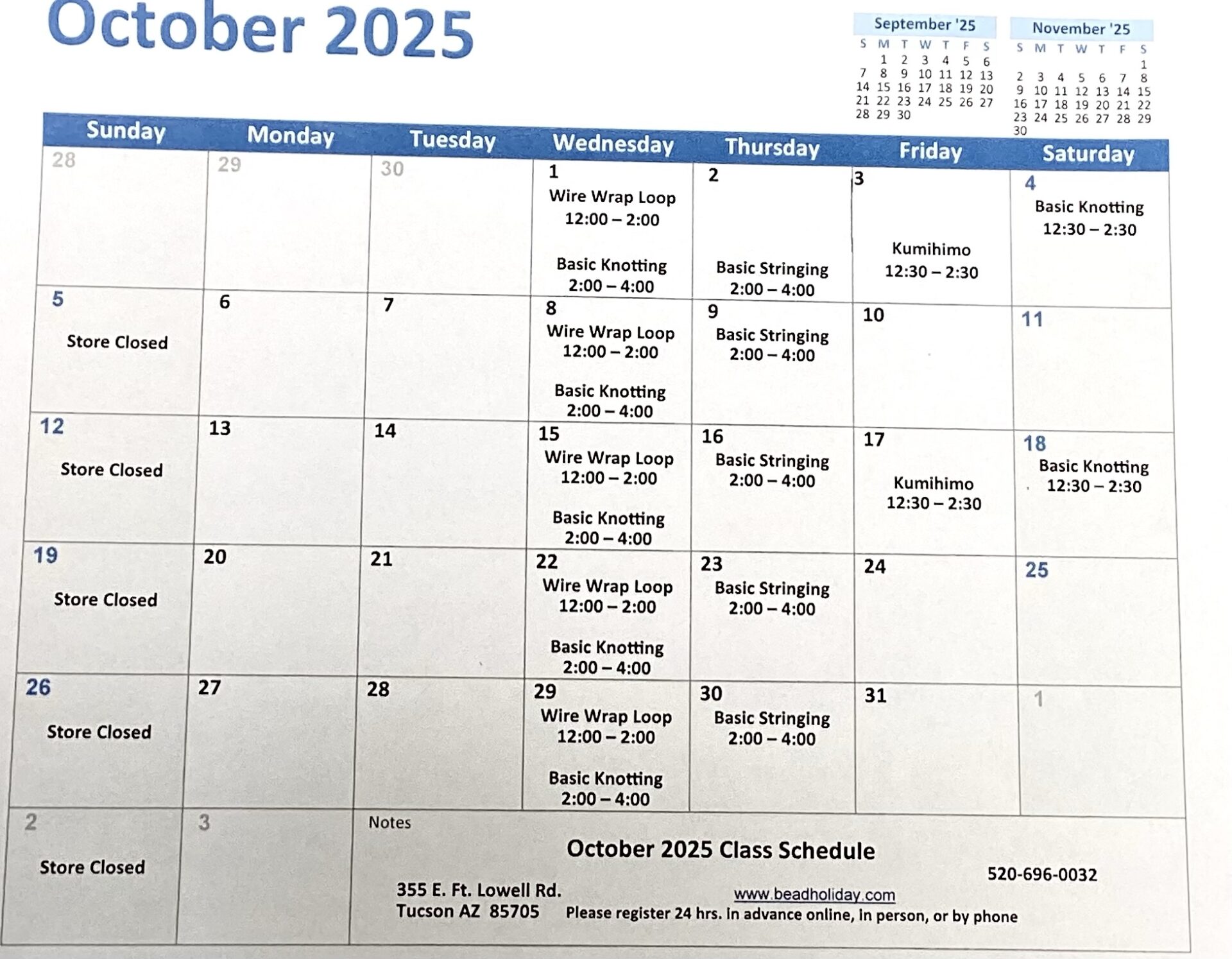 Basic knotting class