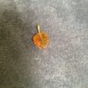 100 pieces vintage glass leaves Amber color - Image 2