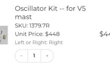Oscillator. Right hand mast