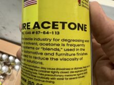 Acetone 16 oz bottle