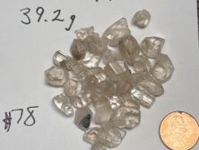 TA 6 topaz facet rough 39.2 grams smalls and med