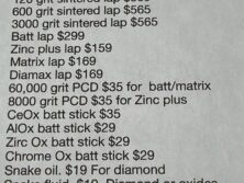 Faceting laps starter kit complete