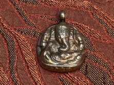 Ganesha Pendant Buddhist Pendant Sterling Silver  (Bud-101)
